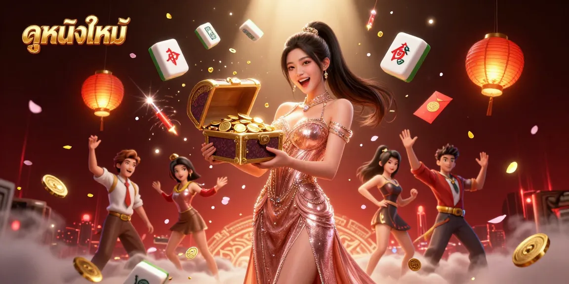 Engage in ดูหนังใหม่ with a vibrant scene featuring lucky charms and treasures in a stunning display.