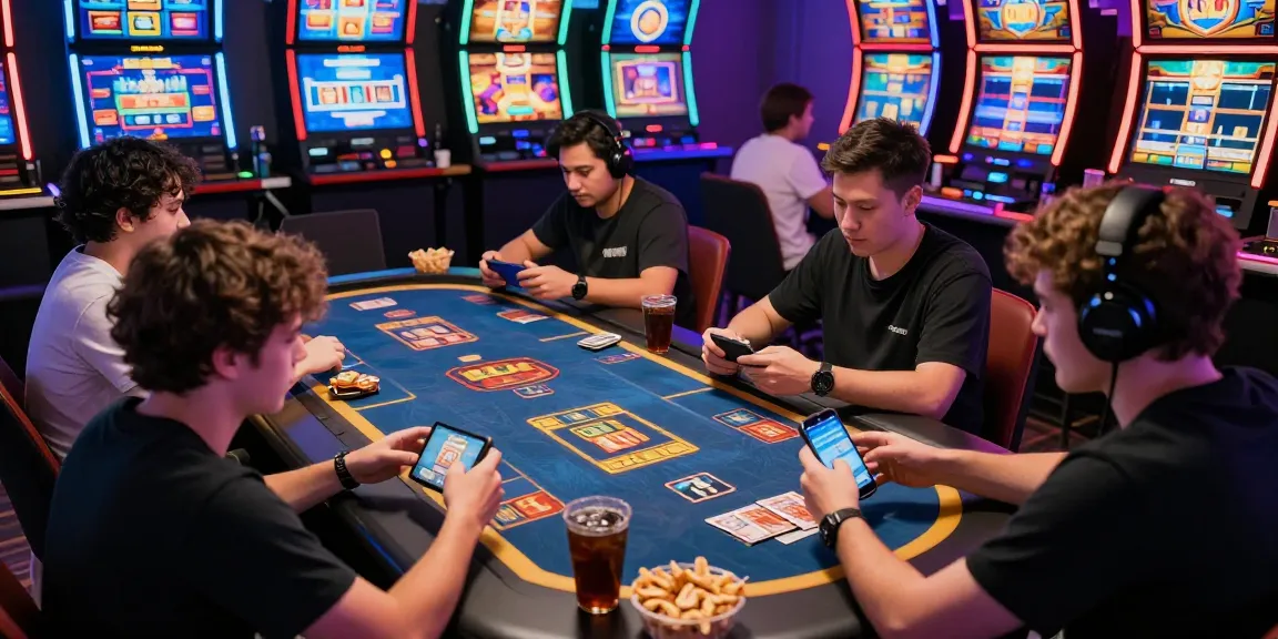 game bài 68 players enjoying thrilling card games in a vibrant online gaming lounge