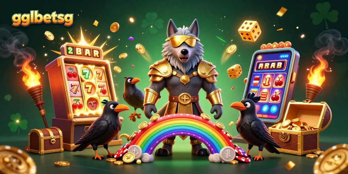 Experience thrilling gaming with gglbetsg, featuring vibrant slots, action-packed characters, and dynamic casino elements.