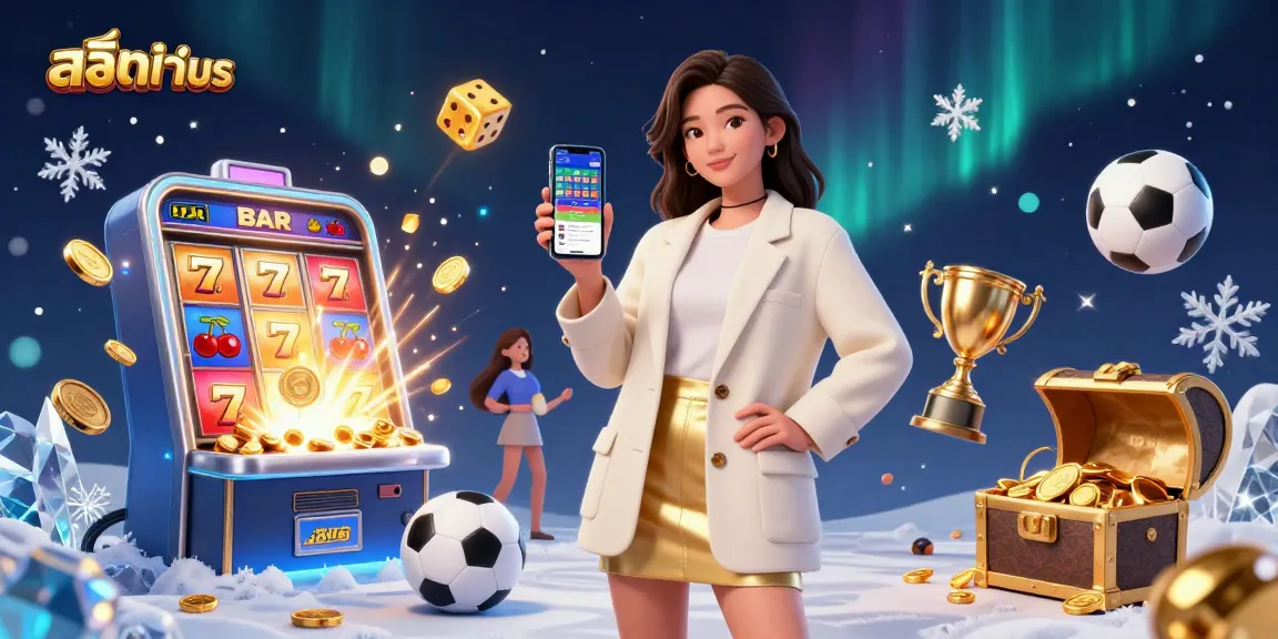 Experience thrilling สล็อตทดลอง action with a vibrant visual of dynamic game elements and casino glamour.