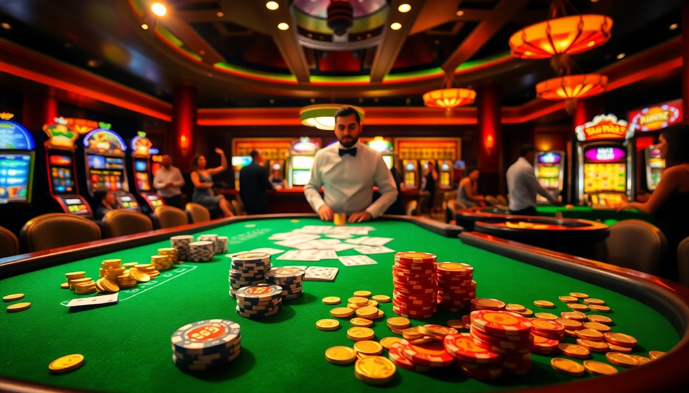 Experience the excitement of fun79 with thrilling casino games and vibrant scenes.