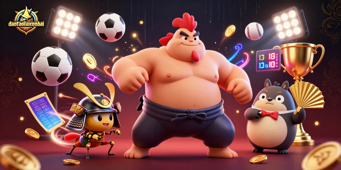 Engage with exciting winnings at daotaolaixeyenbai's vibrant animated casino scene featuring unique characters.