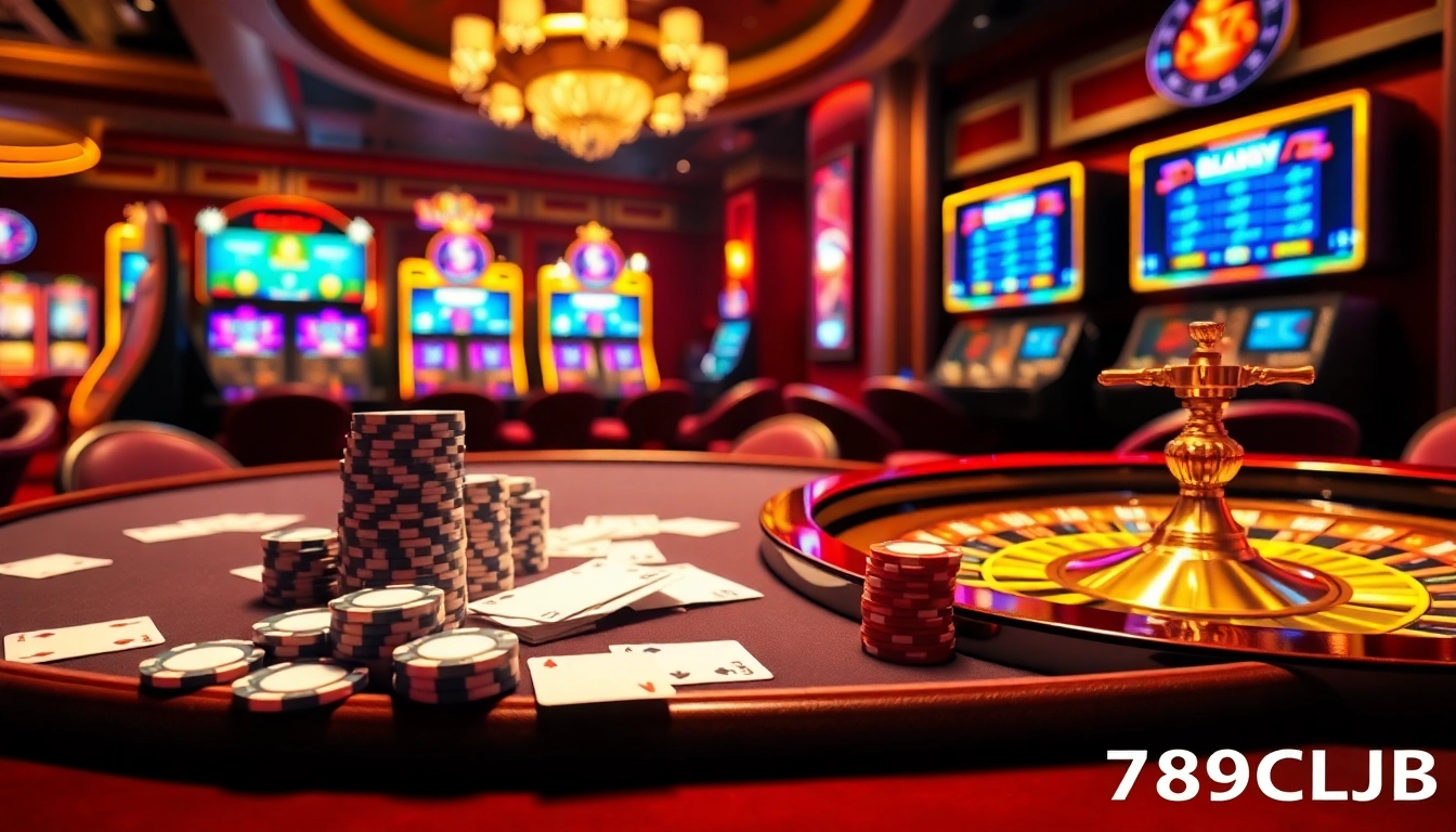 Experience the excitement of 789CLUB's high-stakes gaming tables and luxurious casino ambiance.