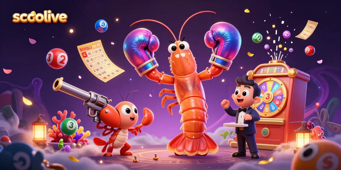 Socolive casino experience with vibrant lottery balls and engaging shrimp characters for a gambling adventure.