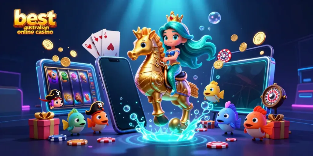 Experience the thrill of the best australian online casino with vibrant gaming elements