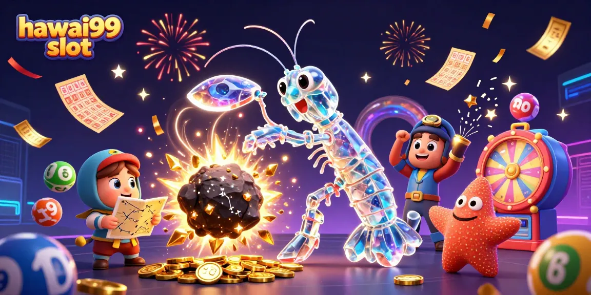 Experience thrilling action with hawai99 slot, featuring dynamic cartoon characters and vibrant casino elements.