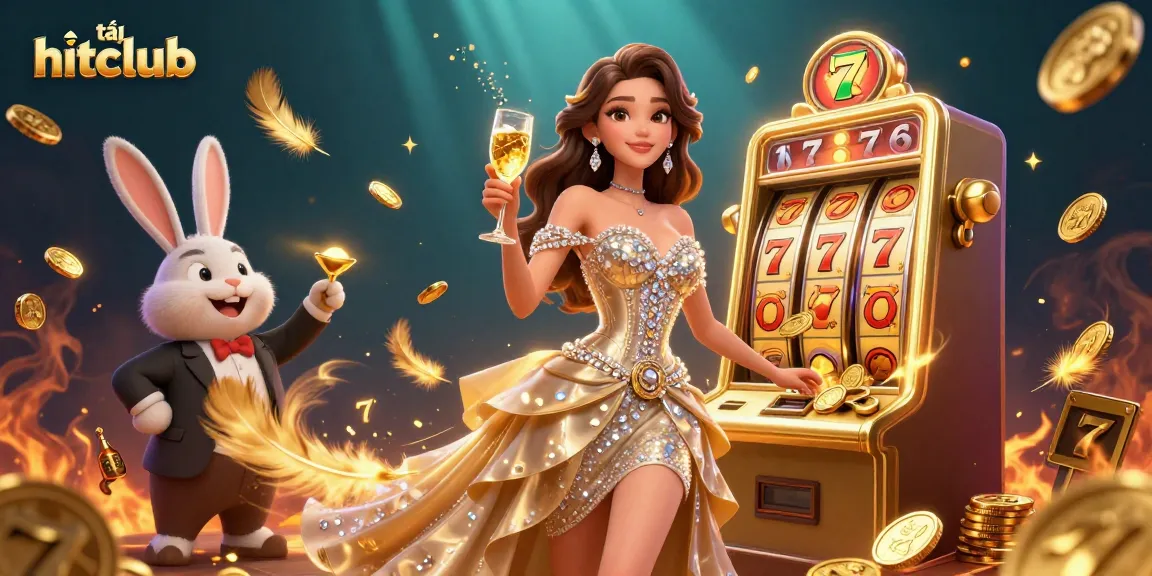 Experience the thrill of tải hitclub with this vibrant 3D slot scene featuring stunning visuals and golden jackpots.