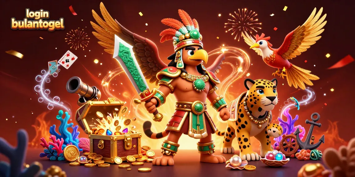 Masuk ke login bulantogel dengan aksi meriah di kasino digital, menampilkan karakter pejuang Aztec.