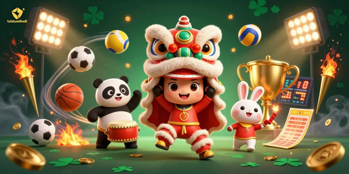 Experience the excitement of taixiuonline8 with vibrant 3D characters in a dynamic casino illustration.