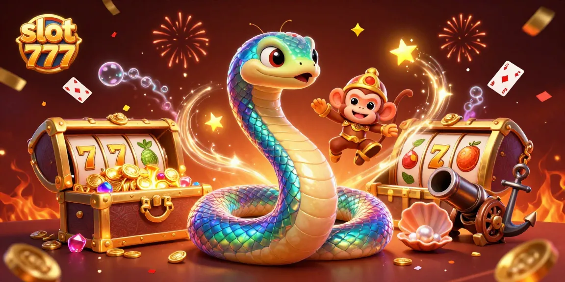 Engage with slot 777 for exciting wins, featuring colorful characters and game elements.