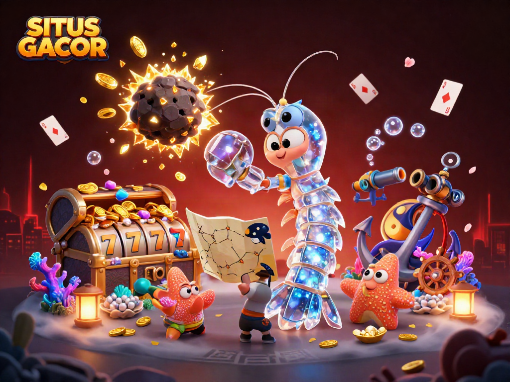 SITUS GACOR highlights immersive gameplay with vibrant slot reels and thrilling galactic adventures.