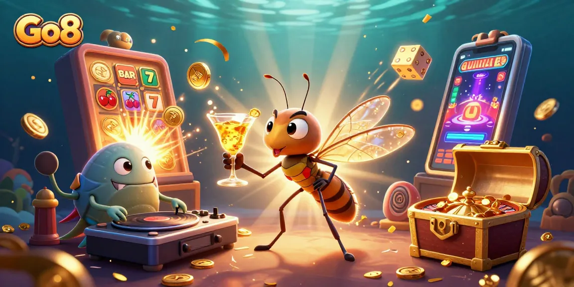 Engage with Go8's thrilling casino world featuring unique characters and dynamic gaming elements.