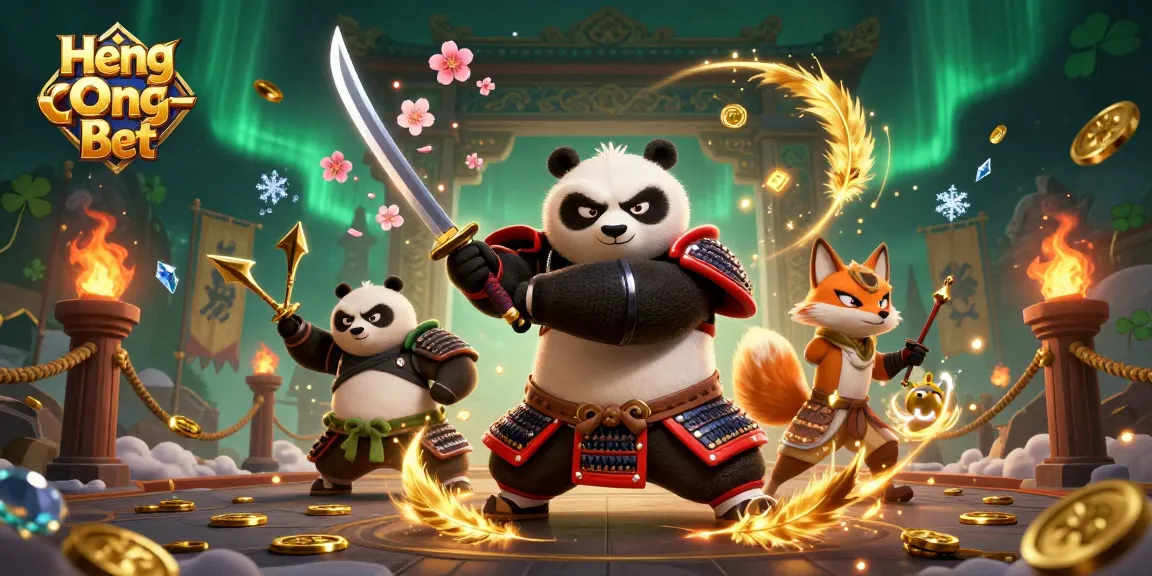 Engage with exciting gaming adventures at Heng Ong Bet featuring samurai panda and ninja fox