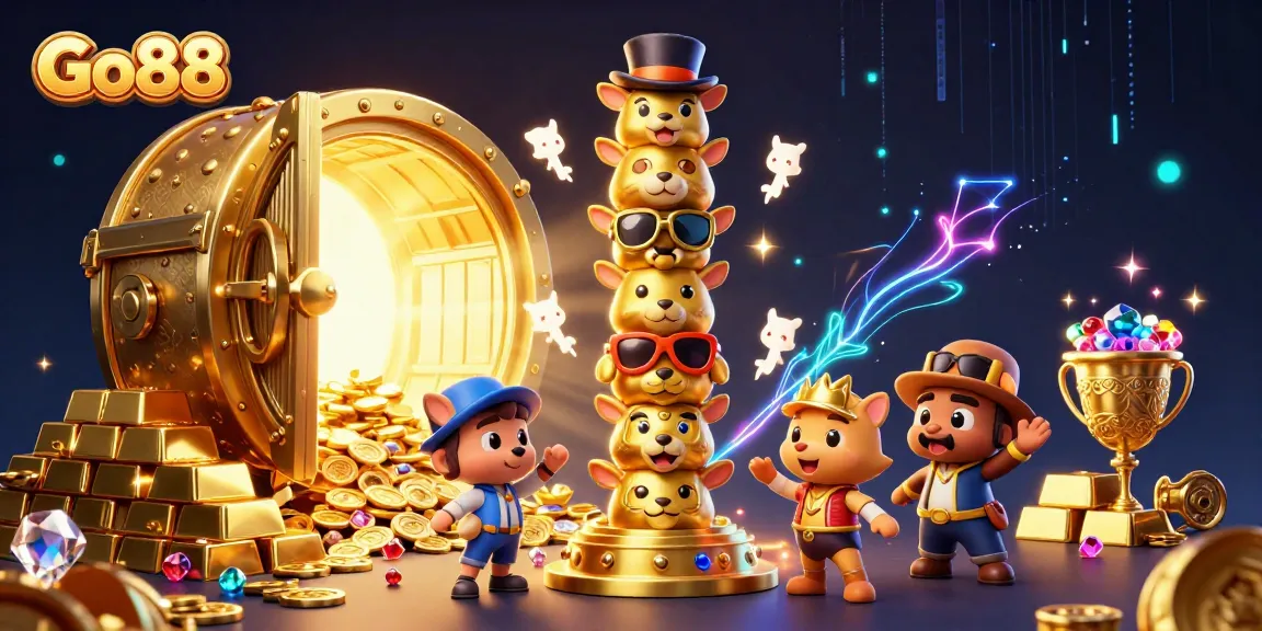 Experience thrilling gameplay at Go88 with vibrant casino elements and adventure in an engaging 3D world.