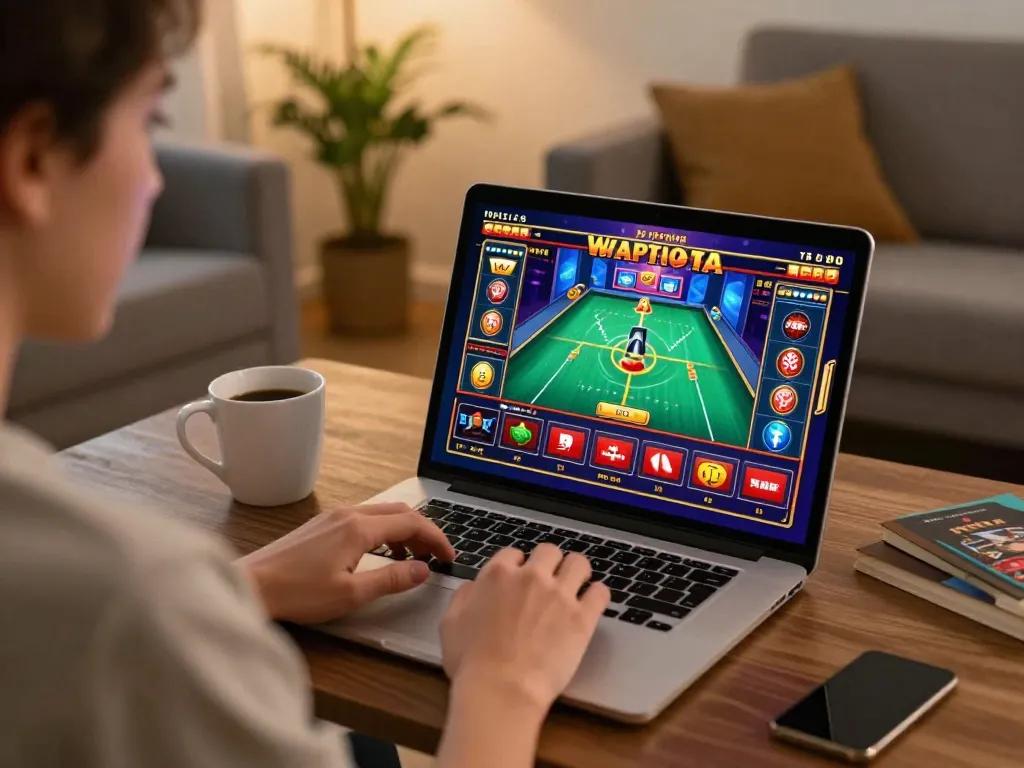 Play dynamic online games at lc88 with a focused player enjoying a cozy atmosphere.