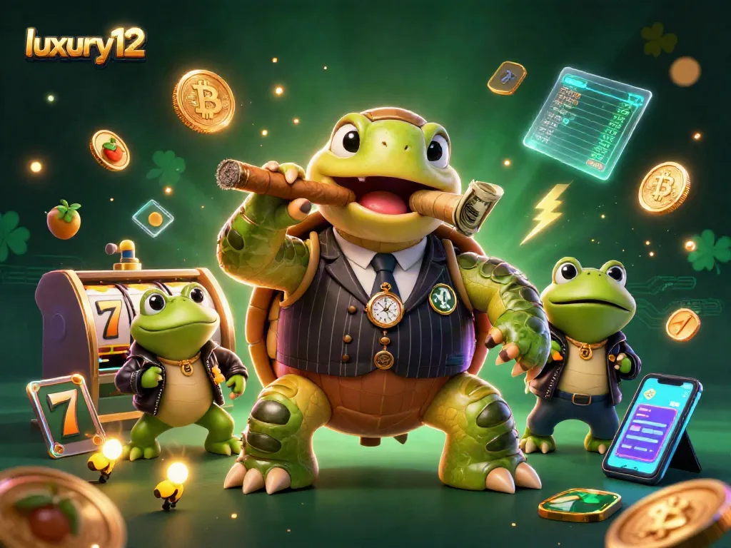Luxury12 menghadirkan suasana kasino dengan karakter unik, simbol keberuntungan, dan elemen crypto yang menarik.