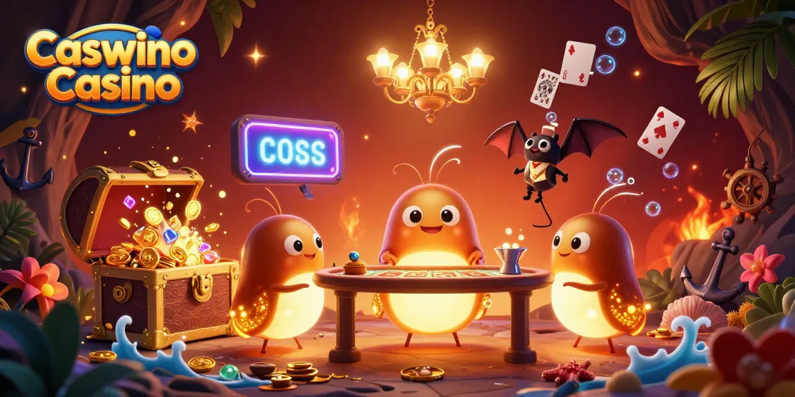 Experience exciting gameplay at Caswino Casino with vibrant glowworms and a unique cave setting.
