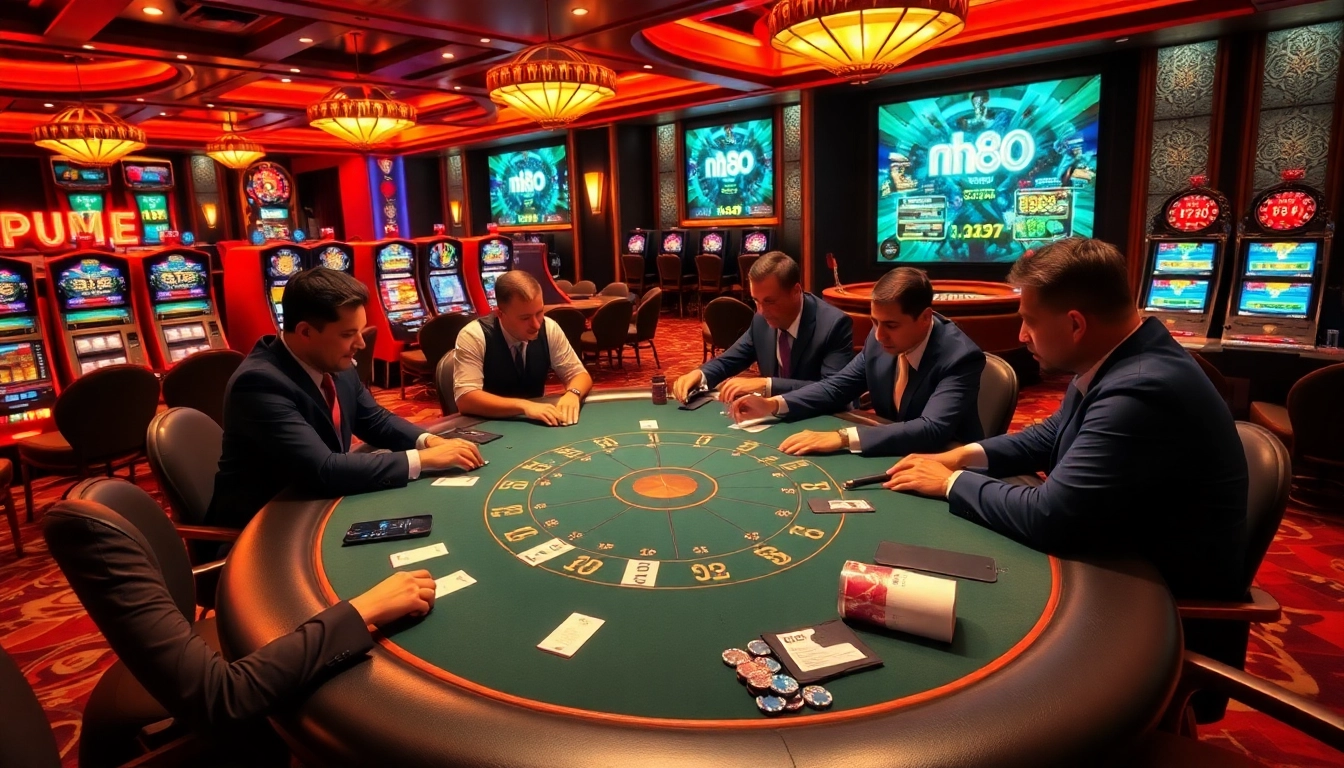 Experience the thrill of gambling at nh88 with vibrant casino games and high-stakes poker action.
