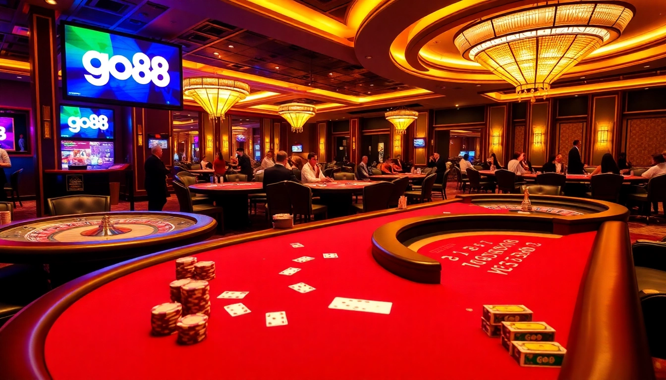 Go88 players enjoy an exciting live gaming experience with vibrant tables and dealers.