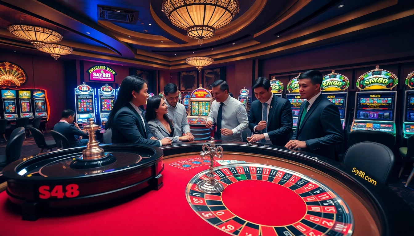 Experience thrilling gameplay at say88 com with vibrant casino tables and intense poker action.