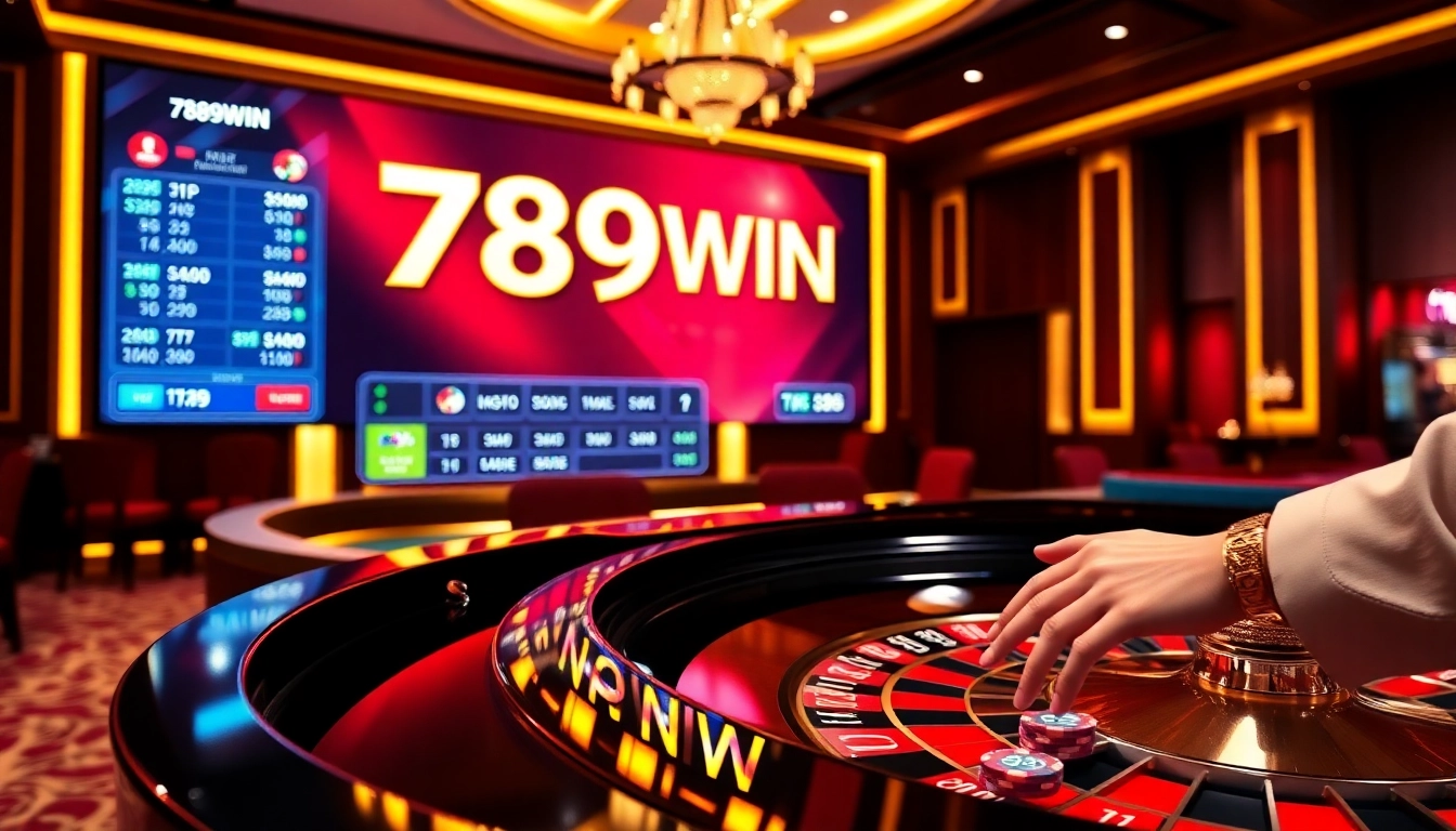 Experience thrilling gameplay at 789WIN with vibrant casino settings and exciting betting action.