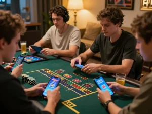 Players enjoying live dealer games on Jilipinas, immersed in online casino excitement.
